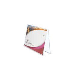 Porta etiqueta o portagráficas inclinado A9 2 caras Horizontal en PVC · Merchandising promocional de Bodega y Bar · Koala Rojo