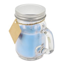 Vela aromática océano en mini jarra con tapa metálica y cordón yute con etiqueta · KoalaRojo, Artículo promocional y personalizado
