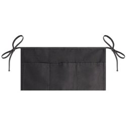 Mandil de camarero o mini delantal negro en algodón con bolsillo de 3 compartimentos · KoalaRojo, Artículo promocional y personalizado