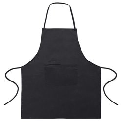 Delantal de cocina con bolsillo frontal tejido en algodón negro · KoalaRojo, Artículo promocional y personalizado
