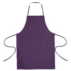 Delantal morado o lila de doble bolsillo en pecho en poliéster y algodón · KoalaRojo, Artículo promocional y personalizado