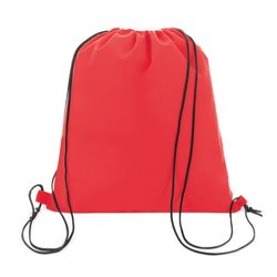 Bolsa mochila cuerdas en non woven rojo con cordones negros · KoalaRojo, Artículo promocional y personalizado