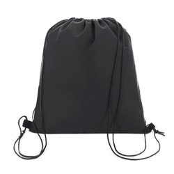 Bolsa mochila cuerdas en non woven negro con cordones negros · KoalaRojo, Artículo promocional y personalizado