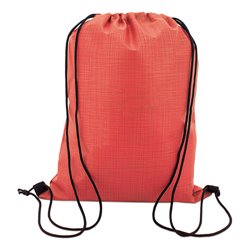 Bolsa mochila cuerdas jaspeada en non woven rojo con cuerdas negras · KoalaRojo, Artículo promocional y personalizado