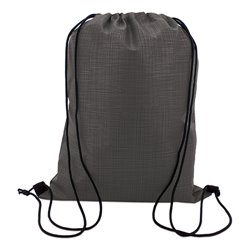 Bolsa mochila cuerdas jaspeada en non woven negro con cuerdas negras · KoalaRojo, Artículo promocional y personalizado