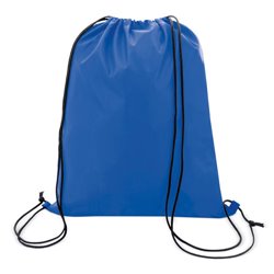 Bolsa mochila cuerdas poliéster en azul con cordones negros · KoalaRojo, Artículo promocional y personalizado