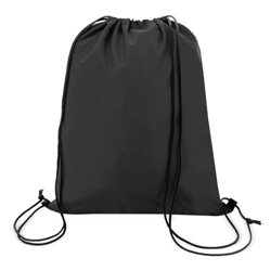 Bolsa mochila cuerdas poliéster en negro con cordones negros · KoalaRojo, Artículo promocional y personalizado