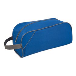 Bolsa zapatillero de cremallera en nylon azul con ribete y asa en gris · KoalaRojo, Artículo promocional y personalizado