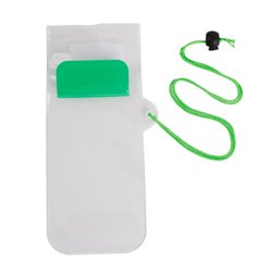 Bolsa waterproof verde y blanco con cordón para guardar pequeños objetos · Merchandising promocional de Waterproof bolsas impermeables · Koala Rojo