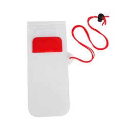 Bolsa waterproof rojo y blanco con cordón para guardar pequeños objetos · KoalaRojo, Artículo promocional y personalizado