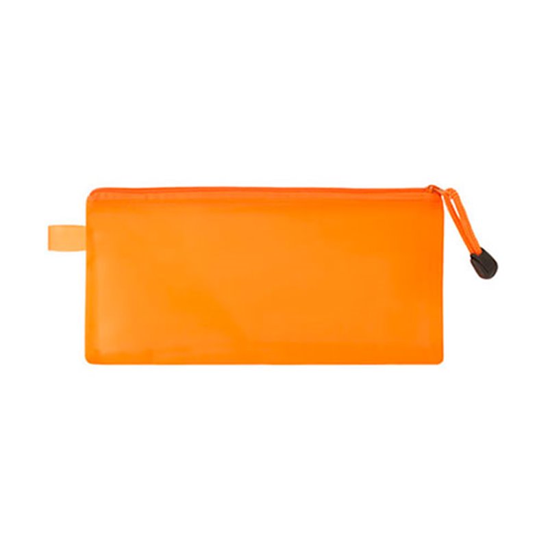 Portadocumentos naranja transparente de cremallera para billetes y otros · Koala Rojo, Merchandising promocional y personalizado
