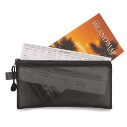 Portadocumentos de viaje transparente. Ejemplo de uso · KoalaRojo, Artículo promocional y personalizado