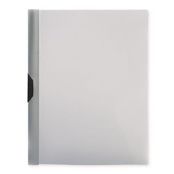 Carpeta dossier en PVC con trasera en gris y pinza para sujetar folios · KoalaRojo, Artículo promocional y personalizado