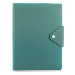 Carpeta verde de cierre botón con compartimentos interiores para documentos · KoalaRojo, Artículo promocional y personalizado