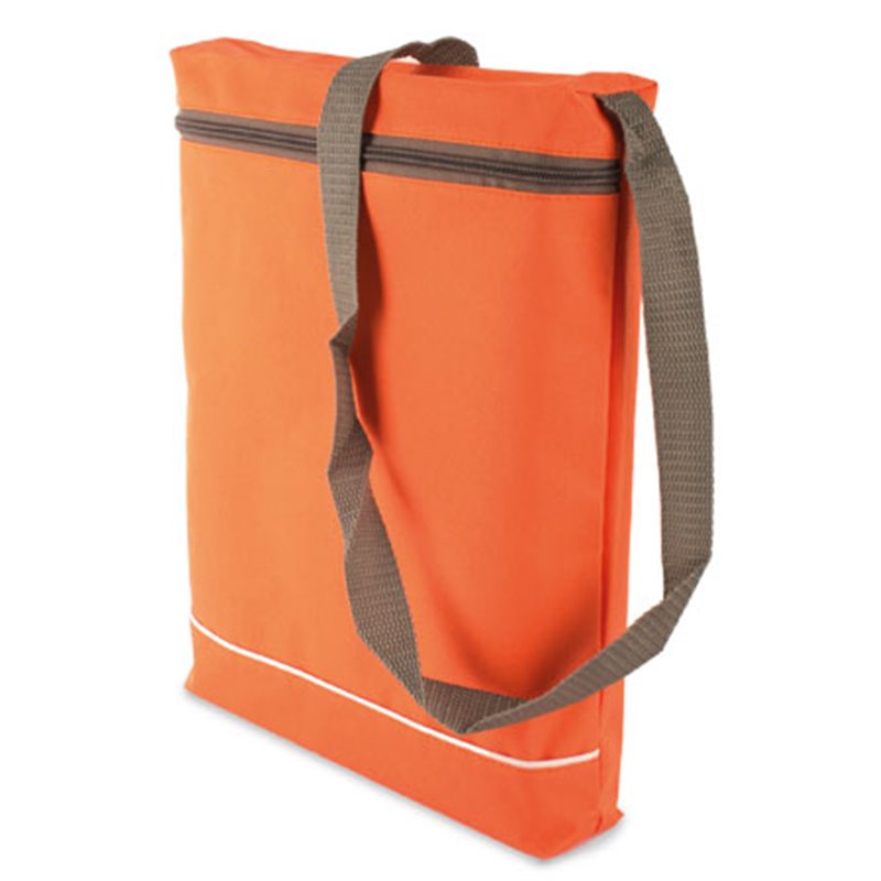 Bolsa bandolera vertical básica de nylon naranja con cremallera · Koala Rojo, Merchandising promocional y personalizado