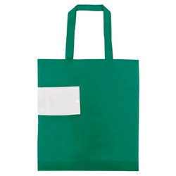Bolsa plegable de compra en non woven verde con cierre botón · KoalaRojo, Artículo promocional y personalizado