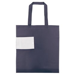 Bolsa plegable de la compra en non woven azul marino con cierre botón · KoalaRojo, Artículo promocional y personalizado