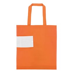 Bolsa plegable de la compra en non woven naranja con cierre botón · KoalaRojo, Artículo promocional y personalizado