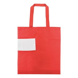 Bolsa de la compra plegable en non woven rojo con cierre botón · KoalaRojo, Artículo promocional y personalizado