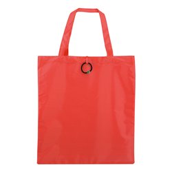 Bolsa plegable de la compra en rojo con goma para plegarla · KoalaRojo, Artículo promocional y personalizado