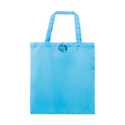 Bolsa plegable de la compra en azul claro con goma para plegarla · KoalaRojo, Artículo promocional y personalizado