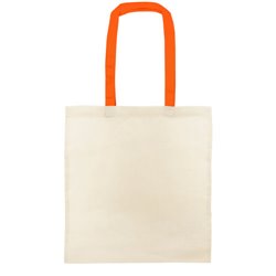 Bolsa de 100% algodón 115gr con doble asas larga en naranja · Merchandising promocional de Bolsas de algodón y orgánicas · Koala Rojo