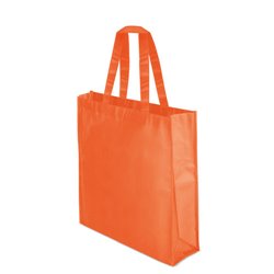 Bolsa con fuelle y asas largas en non woven laminado mate naranja · KoalaRojo, Artículo promocional y personalizado