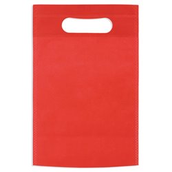 Bolsa para detalles en non woven rojo de asa integrada y fuelle redondo · KoalaRojo, Artículo promocional y personalizado