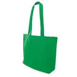Bolsa de la compra verde con fondo redondo ampliado en la base y asas largas · KoalaRojo, Artículo promocional y personalizado