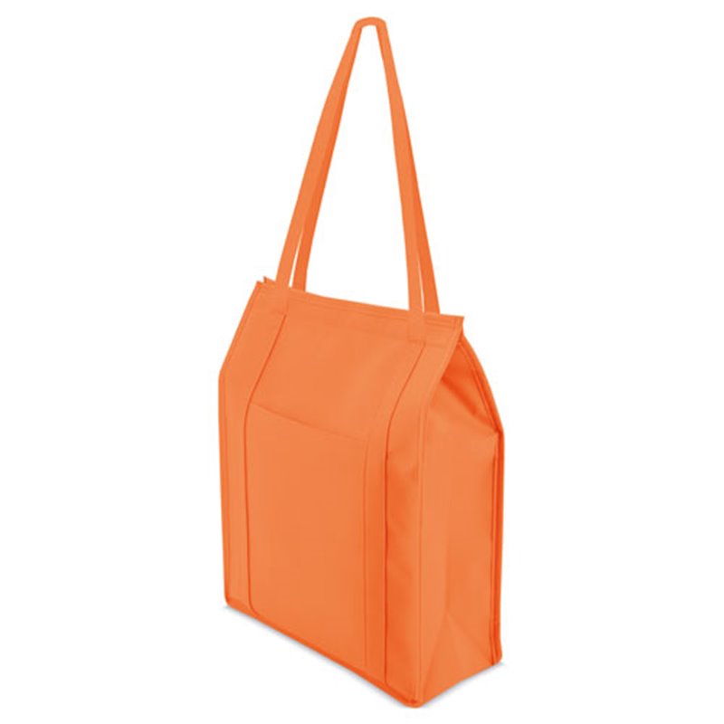 Bolsa nevera para 3 botellas en naranja con bolsillo frontal y cierre de velcro · Koala Rojo, Merchandising promocional y personalizado