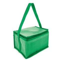 Bolsa nevera de 6 latas texturizada en verde, con asa larga y bosillo frontal · Merchandising promocional de Bolsas nevera · Koala Rojo