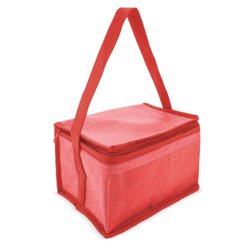 Bolsa nevera de 6 latas texturizada en roja, con asa larga y bosillo frontal · KoalaRojo, Artículo promocional y personalizado