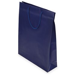 Bolsita para regalo en PVC azul con asa de cordón a juego 31x9x39cm · KoalaRojo, Artículo promocional y personalizado