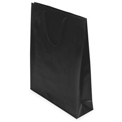 Bolsita para regalo en PVC negro con asa de cordón a juego 31x9x39cm · KoalaRojo, Artículo promocional y personalizado