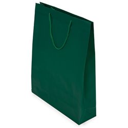 Bolsita para regalo en PVC verde con asa de cordón a juego 31x9x39cm · KoalaRojo, Artículo promocional y personalizado