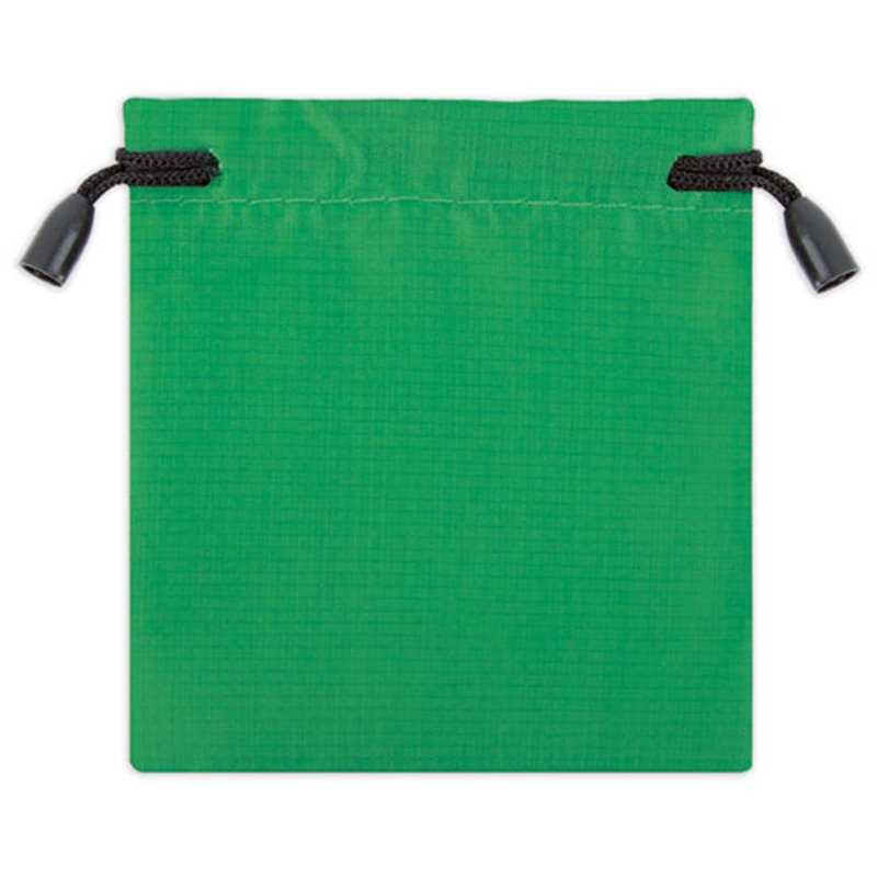 Bolsa para objetos de regalo en microfibra verde con cordón de cierre · Koala Rojo, Merchandising promocional y personalizado