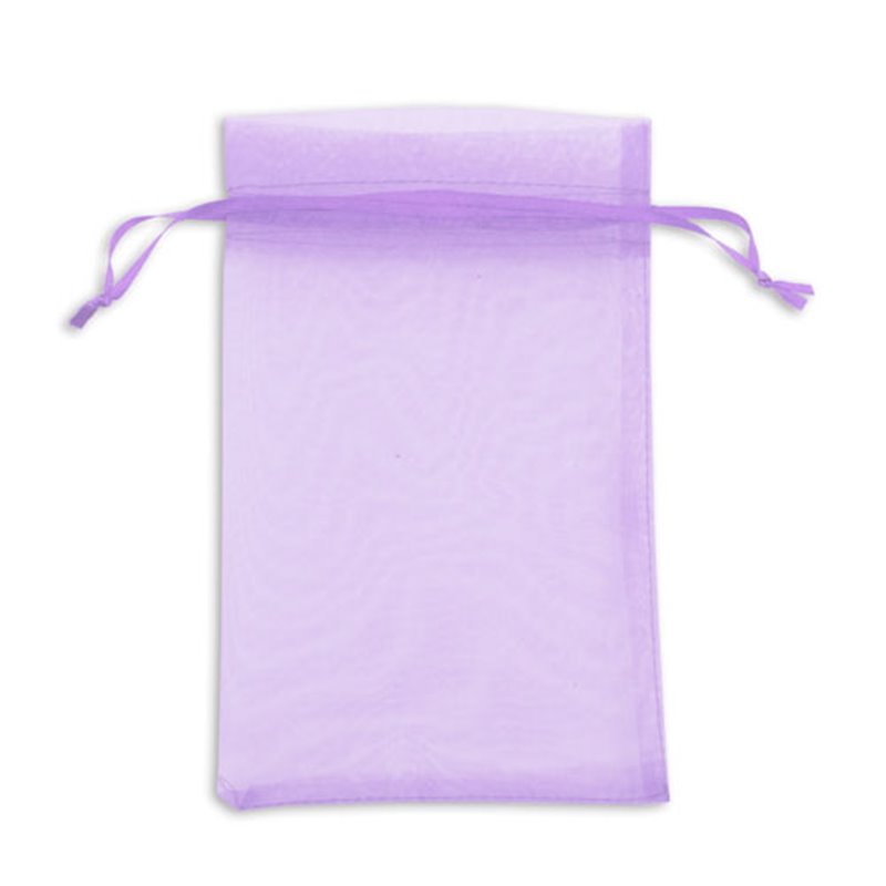 Bolsa de organza en lila o morado con cordón de cierre para pequeños objetos · Koala Rojo, Merchandising promocional y personalizado