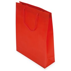 Bolsa para regalos en PVC rojo con asa de cordón a juego de 32x8,5x26cm · KoalaRojo, Artículo promocional y personalizado