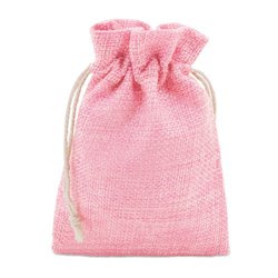 Bolsita para regalos clásica en rosa con cordón de ajuste de 10x14cm · Merchandising promocional de Bolsas de regalo · Koala Rojo