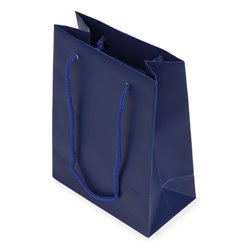 Bolsa regalo pequeña en PVC azul con asas a juego de 12x6x16cm · KoalaRojo, Artículo promocional y personalizado