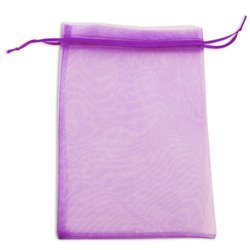 Bolsita de organza mediana lila o morada para regalos con cinta ajuste de 18x24cm · KoalaRojo, Artículo promocional y personalizado