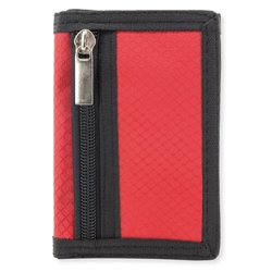 Cartera billetera desplegable con monedero en rojo con ribete negro · Merchandising promocional de Carteras y monederos · Koala Rojo