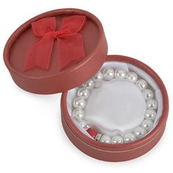 Pulseras imitación perlas en Pack de 10 con estuche en rojo · KoalaRojo, Artículo promocional y personalizado