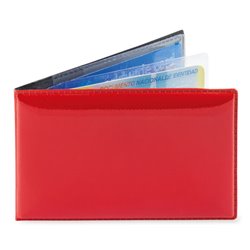 Tarjetero horizontal en polipiel rojo con fundas de PVC para tarjetas · KoalaRojo, Artículo promocional y personalizado