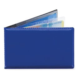 Tarjetero horizontal en polipiel azul con fundas de PVC para tarjetas · KoalaRojo, Artículo promocional y personalizado