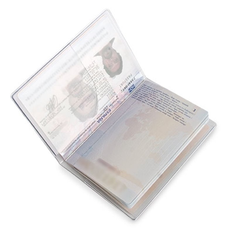 Funda para pasaporte en PVC con frontal transparente · Koala Rojo, Merchandising promocional y personalizado