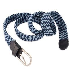 Cinturón elástico poliéster bicolor azules con hebilla plateada · KoalaRojo, Artículo promocional y personalizado