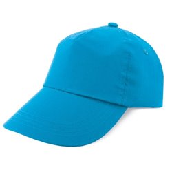 Gorra de 5 paneles azul celeste de algodón 100% con cierre de velcro · KoalaRojo, Artículo promocional y personalizado
