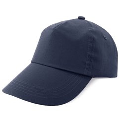 Gorra de 5 paneles azul marino de algodón 100% con cierre de velcro · KoalaRojo, Artículo promocional y personalizado