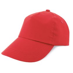 Gorra de 5 paneles roja de algodón 100% con cierre de velcro · KoalaRojo, Artículo promocional y personalizado